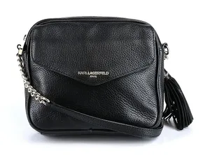 Karl Lagerfeld Black Crossbody with Silver Hardware thumbnail 1