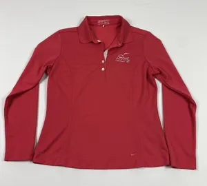 Nike Golf Polo Shirt Womens Medium Sanctuary Cat Island SC Long Sleeve Dri-Fit thumbnail 1