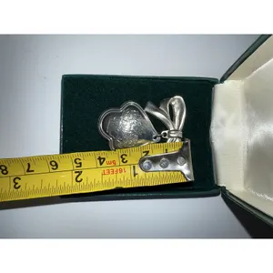 VTG Kirk Stieff March Flower Of Month‎ Pin Brooch Jonquil Pewter Dangle NOS Box thumbnail 4