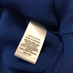 Express sheer blouse royal blue size XS thumbnail 7
