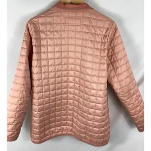 Lands End Pink Lightweight Quilted Coat Size L 14/16 thumbnail 4