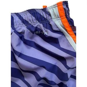 Nike Dri-FIT Tempo Running Shorts Purple Zebra Print Orange Trim Women's M thumbnail 4