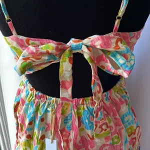 NEW House of Harlow 1960 Boho Maxi Dress with open‎ back and tie NWT thumbnail 2
