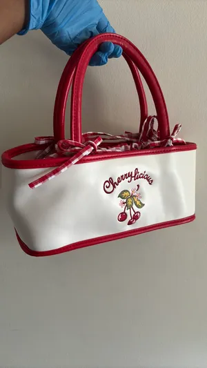 Handbag Cherrylicious White Red Gingham 🍒 thumbnail 10