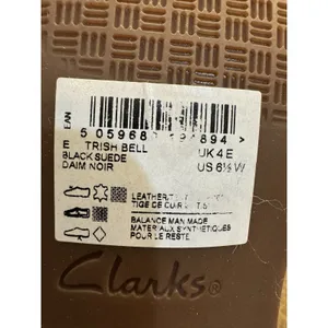 Clarks Trish Bell Size 6.5 W Suede Studded Slip-On Shoes Black Western‎ Bootie thumbnail 10