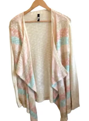 Pronto pastel long sleeved cardigan thumbnail 1