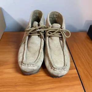 Roper Gum Sole Chukka Sand Tan Suede Lace Up Western Shoe Comfort Desert W6 thumbnail 2
