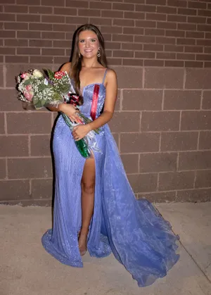 Sherri Hill Purple Prom Dress thumbnail 3