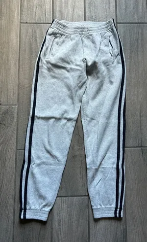 Brandy Melville Light Gray Joggers with Black Side Stripes thumbnail 1
