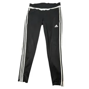 Adidas Climacool Track Pants Womens Medium Black 3 Stripe Zip Ankle Athletic thumbnail 3