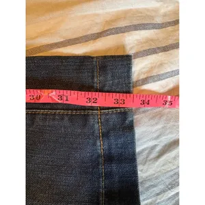 Gap Original Long and Lean Flare Leg Jeans Dark Wash Blue Denim Size 2 Long thumbnail 9