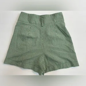 WILFRED Aritzia Gelas High Rise Paperbag Waist Gingham Paid Picnic Shorts Size 4 thumbnail 11