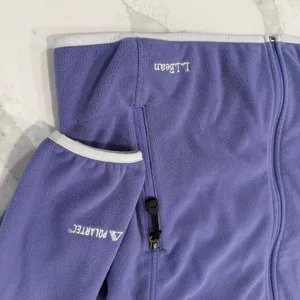 L.L. Bean Polartec Full Zip Fleece Jacket Women’s Small Purple Gorpcore Outdoors thumbnail 3