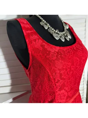 Y2K style babydoll mini dress lace backless pinup coquette whimsical romantic M thumbnail 6
