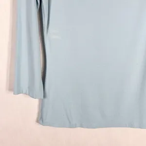 Cache Small Top Knit‎ Light Baby Blue Rhinestones Cut Out Cold Shoulder Y2K 1348 thumbnail 5