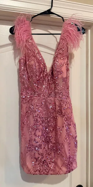 Camille La Vie Dress Homecoming Pink thumbnail 1