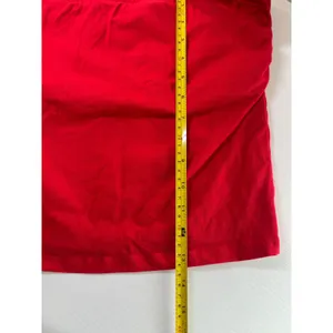 Y2K HATOPANTS‎ Red Ruched Tube Top Strapless Cotton Spandex XL Womens thumbnail 3