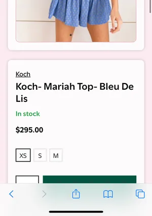 Koch - Mariah Top- Bleu De Lis thumbnail 5