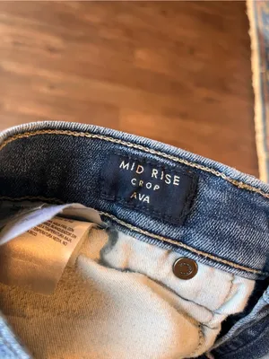 Lucky Brand Womens Jeans Mid-Rise Crop Ava Size 10/30 Medium Wash Denim Blue thumbnail 3