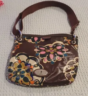 Fossil Keyper Brown Floral Crossbody Bag (38) thumbnail 1