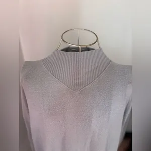Abercrombie & Fitch Soft A&F Cozy Turtleneck Sweater Large Gray thumbnail 5