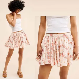 NWT- Free People Gaia Printed pleated mini skirt Size- M thumbnail 8