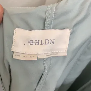 Bhldn Diana Sage green mint gown ruffle slit med thumbnail 10
