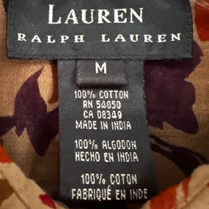 Lauren Ralph Lauren Paisley Floral Blouse Women's Medium‎ Career Preppy Classic thumbnail 4