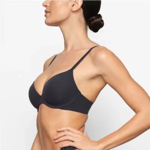 Skims Fits Everybody T-Shirt Demi Bra‎ Onyx Size 36A NWT thumbnail 13