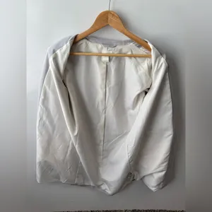 H&M Blazer‎ Oversized Gray One Button Business Casual Jacket XS thumbnail 8