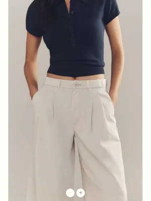 By Anthropologie Low-Rise Pleated Wide-Leg Trousers thumbnail 5