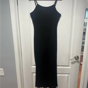 Elegant Black Maxi Dress built‎ in shapewear thumbnail 3