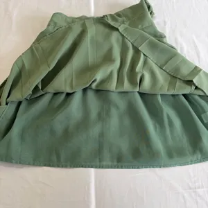 TCEC Sage‎ Green Lace Inset Bow Back Fit and Flare Pleated Mini Dress Medium thumbnail 12