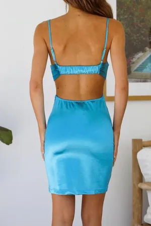 Hello Molly | Life In The Sky Dress Blue thumbnail 6