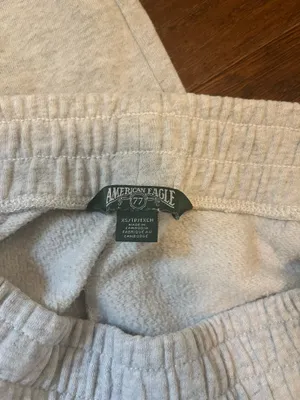 American Eagle Heather Grey Jogger Sweatpants thumbnail 3