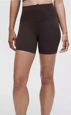 lululemon Align No Line™ High-Rise Short 6" Size 2 Colour Mahogany Muse thumbnail 1