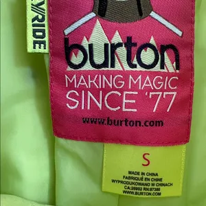 Burton Women's FLY PT Blue‎ Snowboarding Pants Dryride Size Small Yellow thumbnail 8