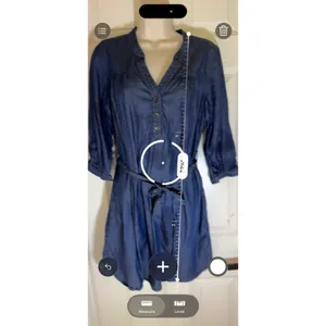 Gap Indigo Chambray Tie-Waist Dress |‎ 100% Cotton | Fall 2012 | Size M thumbnail 6