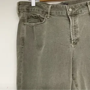 NYDJ Army Green Marilyn Crop Jeans Lift Tuck Technology Womens 14 Fall Denim thumbnail 3