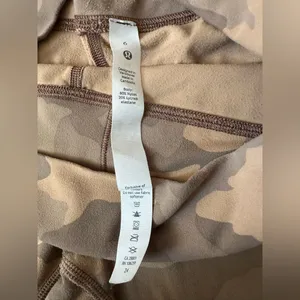 Lululemon Align Leggings Women's 6 Brown Camo High Rise Yoga Pants Athleisure thumbnail 3