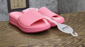 Clarks Womens Cloudsteppers Drift Twist Platform Sandals 26188401 Bright Pink 7M thumbnail 1
