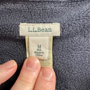 L.L. Bean Purple Plaid Fleece Lined Flannel Shirt Jacket Outdoor Cabincore‎ Cozy thumbnail 4