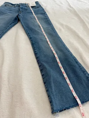 Madewell The Stretch Flare Crop Jeans High Rise Blue Size 25 NWT thumbnail 10