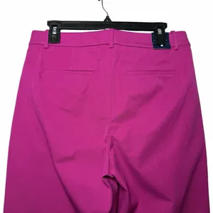 J.Crew‎ Kallie Pant Womens 8 Fuchsia Hot Pink Straight Ankle Career Stretch NWT thumbnail 5