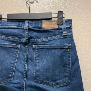 Madewell Skinny Jeans 9" High Rise Blue Denim Dark Wash Button-Fly Sz 26 P thumbnail 6