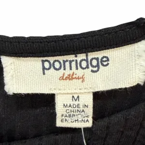 Anthropologie Porridge Joan Bell Sleeved Top Womens M Black Ribbed Boho‎ Chic thumbnail 12