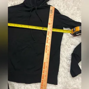 Lululemon Sit in Lotus Hoodie Sweater merino wool black thumb holes top size 6 thumbnail 9