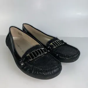 Anne Klein Iflex Women's Shoes Sz 8M Black Moccasin Loafers Flat Comfort thumbnail 8