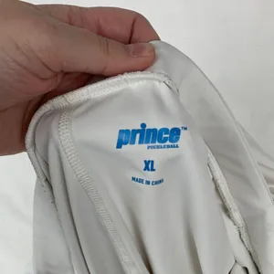 Prince Pickleball women's XL athletic Cream Pleated Skirt tennis white open back thumbnail 3