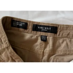 Nine‎ West Jeans Tan Corduroy Cigarette Fit Skinny Leg Pants Size 12/31 Brown thumbnail 3